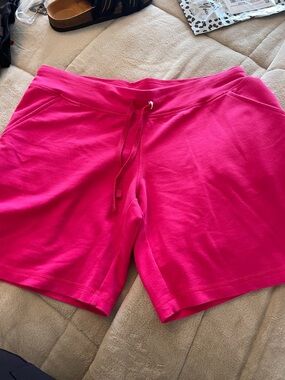 Danskin Hot Pink Drawstring Knit Athletic Shorts